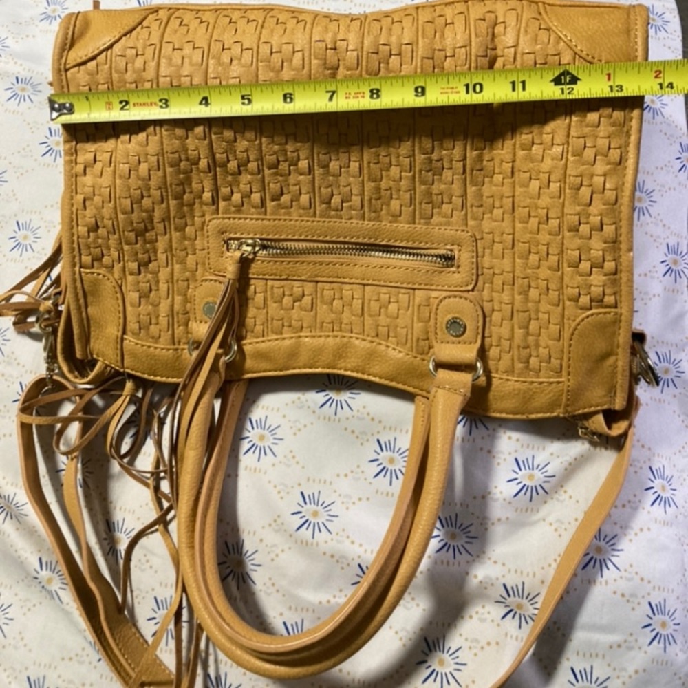 Steven by STEVE MADDEN LEATHER BAG Mustard tone. leather handbag. - Picture 9 of 12